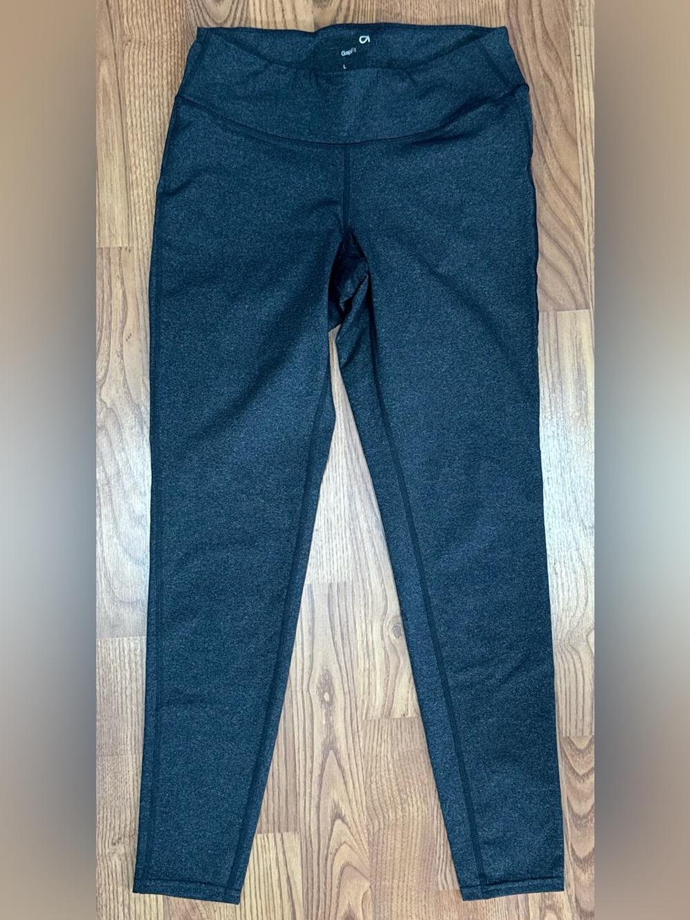 ❤️ 2/$20 Gap Fit Large Womens Dark Gray Active Athletic Leggings Pants (B12)